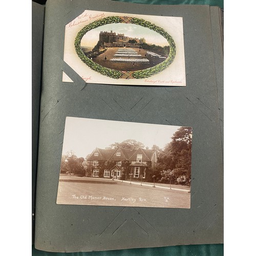 191 - Postcards: an album of approximately 200 postcards, including R P -