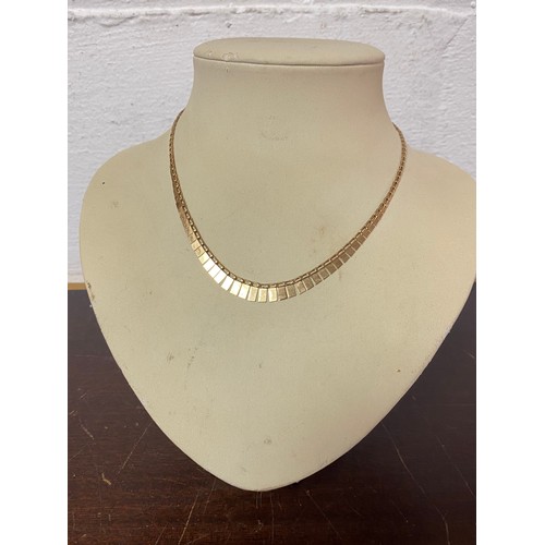 9ct gold hot sale herringbone necklace