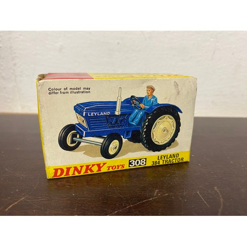 214 - Dinky: 308 Leyland 384 Tractor, boxed -