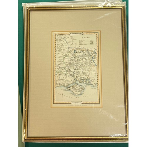 154 - John Cary: an engraved map of Hampshire, together with another by Pigot and Slater -