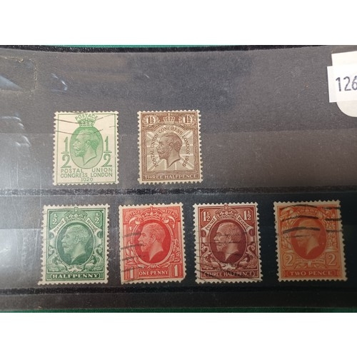 249 - Stamps: GB, GV sideways wmk (6), V E -