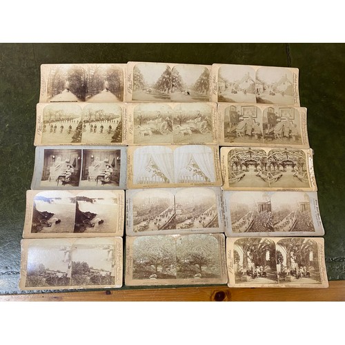 299 - A group of approximately 35 stereoscopic cards -