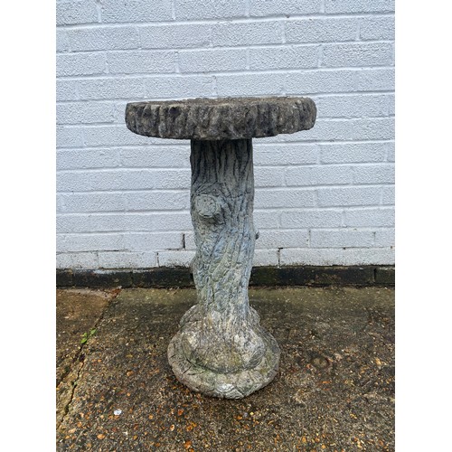 453 - A woodland style reconstructed bird bath -