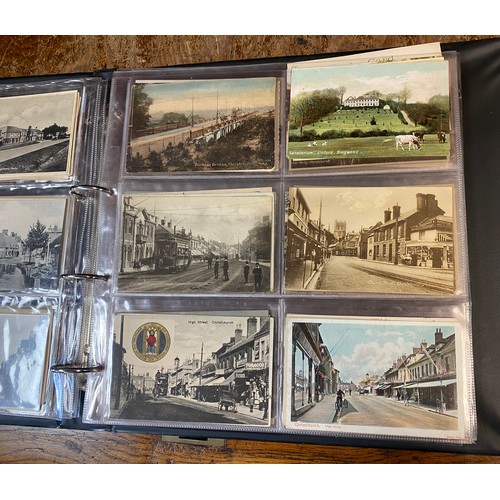 321 - Postcards: an album of approximately 180 postcards of local interest, to include Ringwood, Fordingbr... 