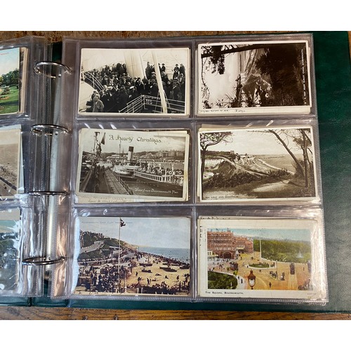 322 - Postcards: an album of approximately 135, postcards, including Bournemouth and New Forest interest, ... 