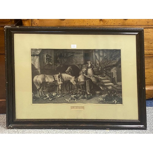 158 - A framed print after Hayward Hardy and another titled 'The Courtyard (2) -