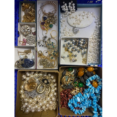 12 - A quantity of mostly modern silver and costume jewellery -