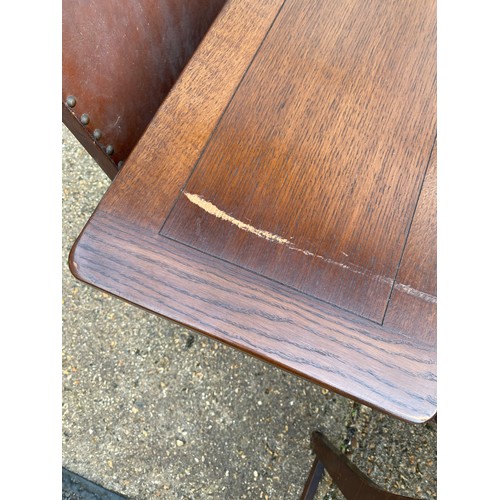 307 - An a set of six oak chairs -