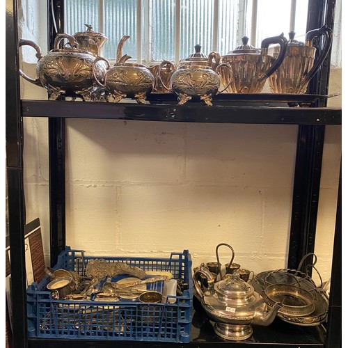 40 - A quantity of silver plated wares -