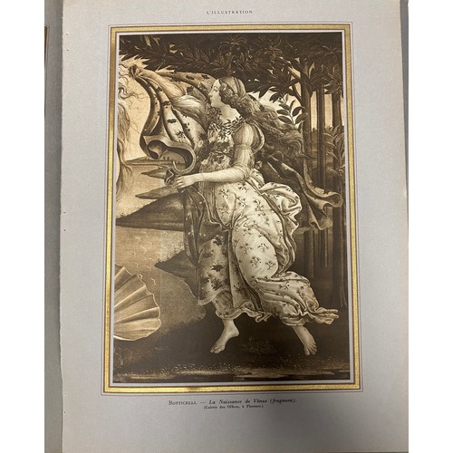 345 - A folio of prints and plates, including 1930's L'Illustration plates -