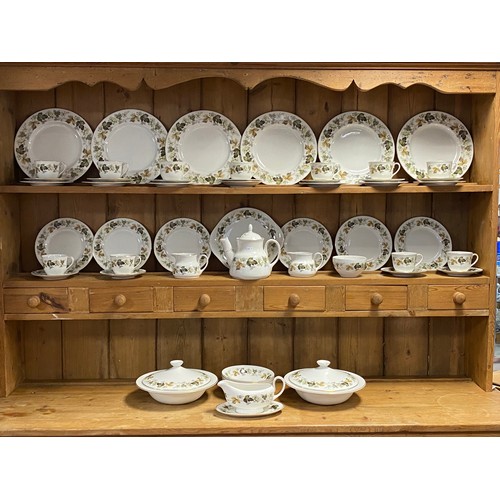 191 - A Royal Doulton dinner and tea service, in the Larchmont pattern -