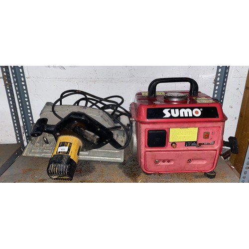 483 - A Sumo generator and a De Walt skill saw (2) -