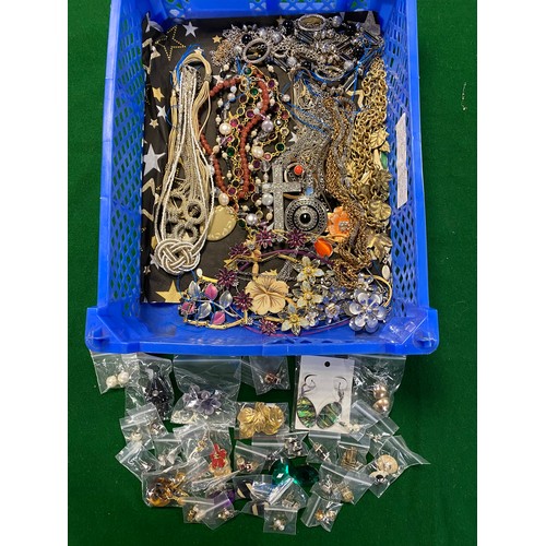 5 - Approximately 30 pairs of earrings, together with 29 necklaces, including beads, enamel etc -