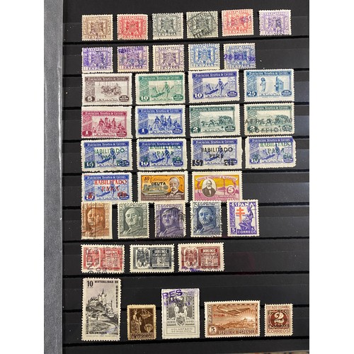 218 - Stamps: Spanish Colonies, 1860's-2000's, 23785 stamps, no duplicates, no wallpaper -