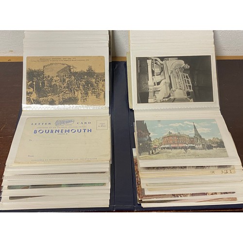 222 - Postcards: An album of approximately 100 vintage postcards, to include R P, topographical, Bournemou... 