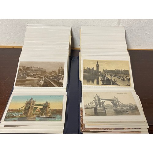 222 - Postcards: An album of approximately 100 vintage postcards, to include R P, topographical, Bournemou... 