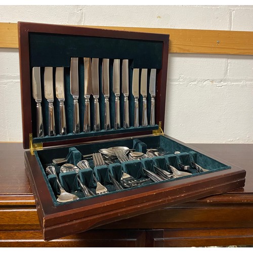 17 - A cased canteen of cutlery -