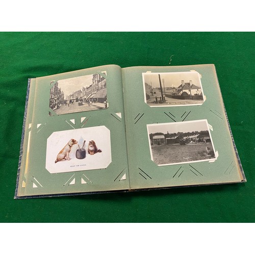 241 - Postcards: an album of approximately 145 postcards, to include photographic, topographical, royalty ... 