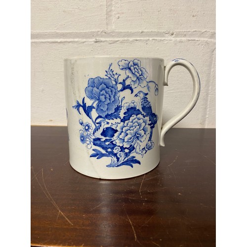 145 - A blue and white 2 pint mug, together with a quantity of 19th century teawares and other china -