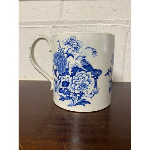 145 - A blue and white 2 pint mug, together with a quantity of 19th century teawares and other china -