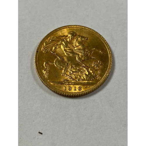 112 - A George V 1913 sovereign -