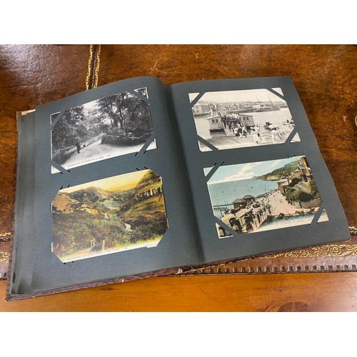 175 - Postcards: An album of approximately 125 postcards, to include R P, railway accidents, fire, militar... 