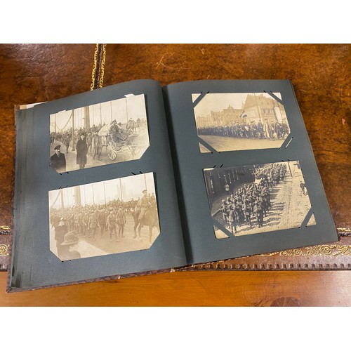 175 - Postcards: An album of approximately 125 postcards, to include R P, railway accidents, fire, militar... 