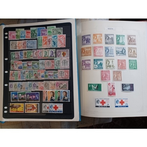 205 - Stamps: Stocksheet, Crown Album and stockbook of British Commonwealth -