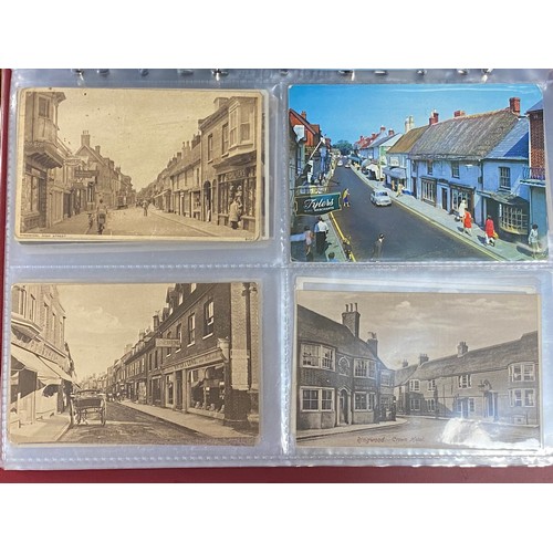 207 - Postcards: a folder of approximately 150 postcards, mostly local interest, including Ringwood and Fo... 