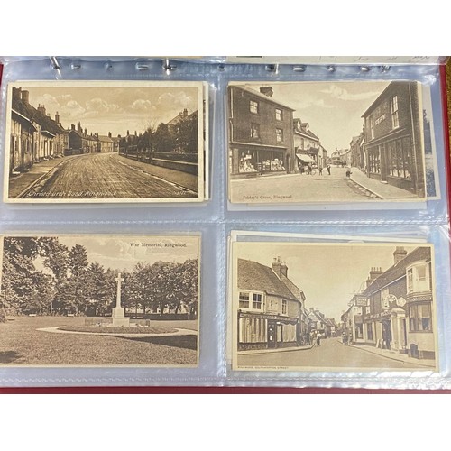 207 - Postcards: a folder of approximately 150 postcards, mostly local interest, including Ringwood and Fo... 