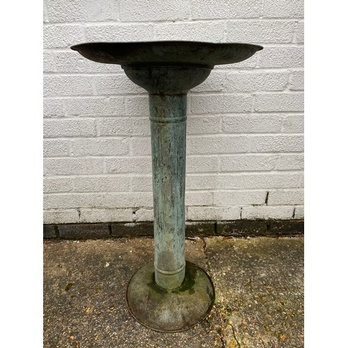 359 - A copper birdbath -