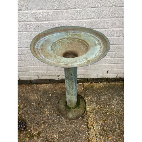 359 - A copper birdbath -