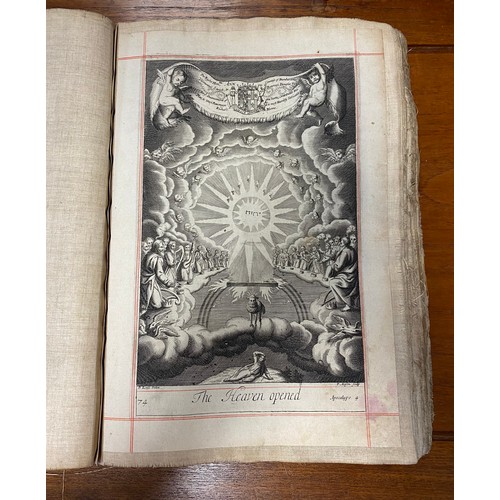 161 - A bound volume of titled Bible Prints, featuring linen backed engravings (a/f) -