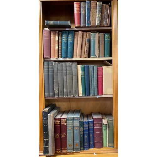 157 - Five shelves of books, including history, reference, general interest -