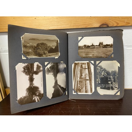 291 - Postcards: an album of approximately 200 vintage postcards, including R P, military, topographical e... 