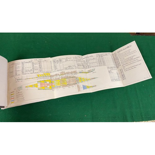 299 - Of Liner interest: an interesting volume of technical drawings of Tank Capacity Plans for liners inc... 