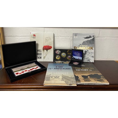 98 - A quantity of commemorative and proof, including WW2 commemoratives -