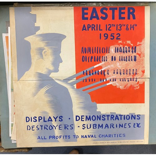 229 - An interesting collection of hand drawn/painted Navy Days ephemera, including poster designs etc, so... 