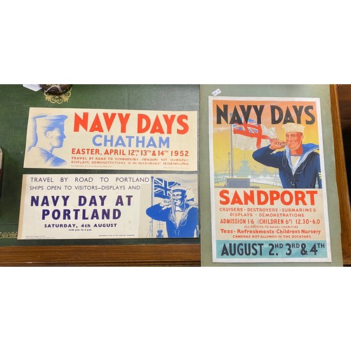 229 - An interesting collection of hand drawn/painted Navy Days ephemera, including poster designs etc, so... 