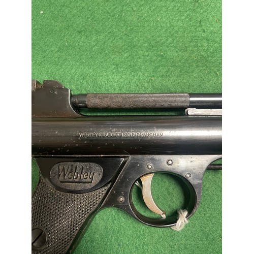 452 - A Webley Mk 1 .22 break barrel air pistol -