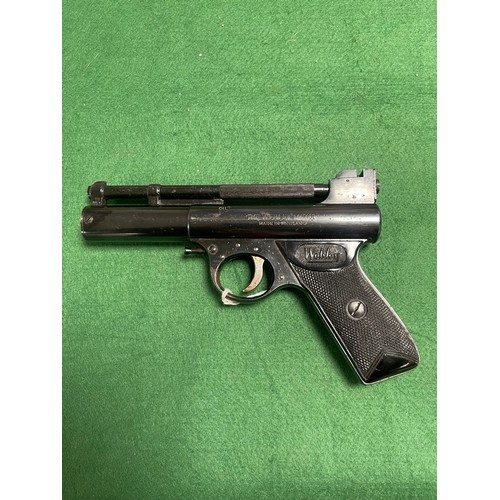 452 - A Webley Mk 1 .22 break barrel air pistol -