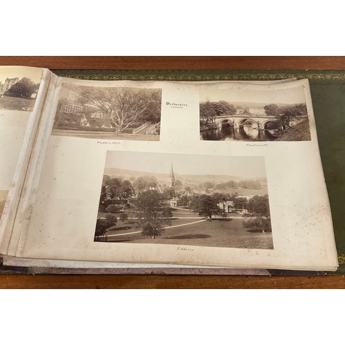 239 - A late Victorian photograph album, titled 'Our Trip Home' and dated 1892, containing views of Winche... 