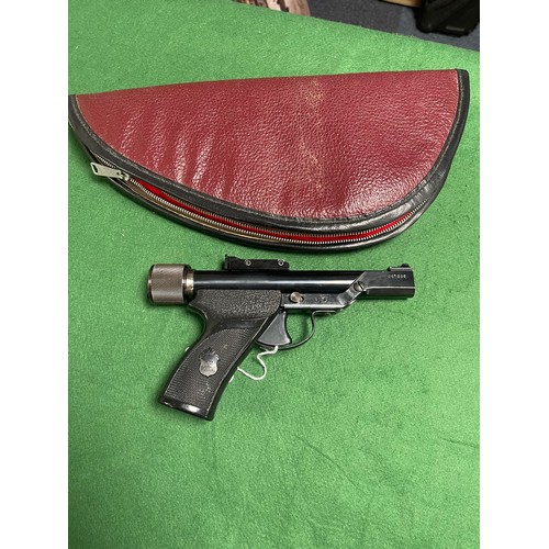 443 - A Hy-Score .177 spring air pistol model 802 -