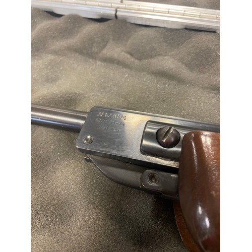 429 - A Weihrauch HW55M .177 break barrel air rifle, with case -