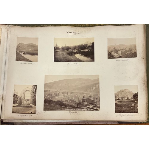182 - A late Victorian photograph album, titled 'Our Trip Home' and dated 1892, containing views of Winche... 