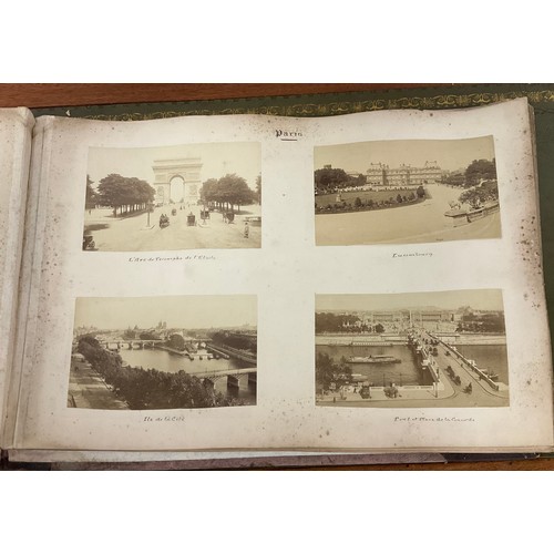 182 - A late Victorian photograph album, titled 'Our Trip Home' and dated 1892, containing views of Winche... 