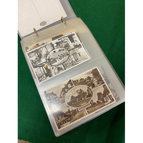 184 - Postcards: an album of approximately 140 postcards of Ringwood, Fordingbridge and other local intere... 