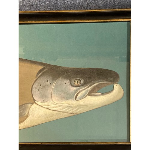 83 - A 1930's cut and painted card fish trophy, titled 'Red Jock Scott' landed September 1934 by Miss E P... 