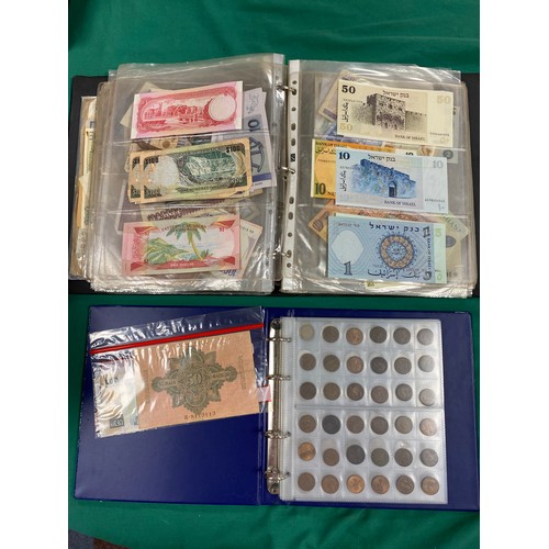 206 - Coins: a quantity of GB and World coinage and an album of banknotes -