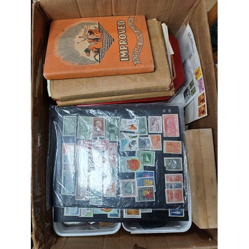 233 - Stamps: sorting box of GB, Commonwealth and World in albums, packets and loose, including China -